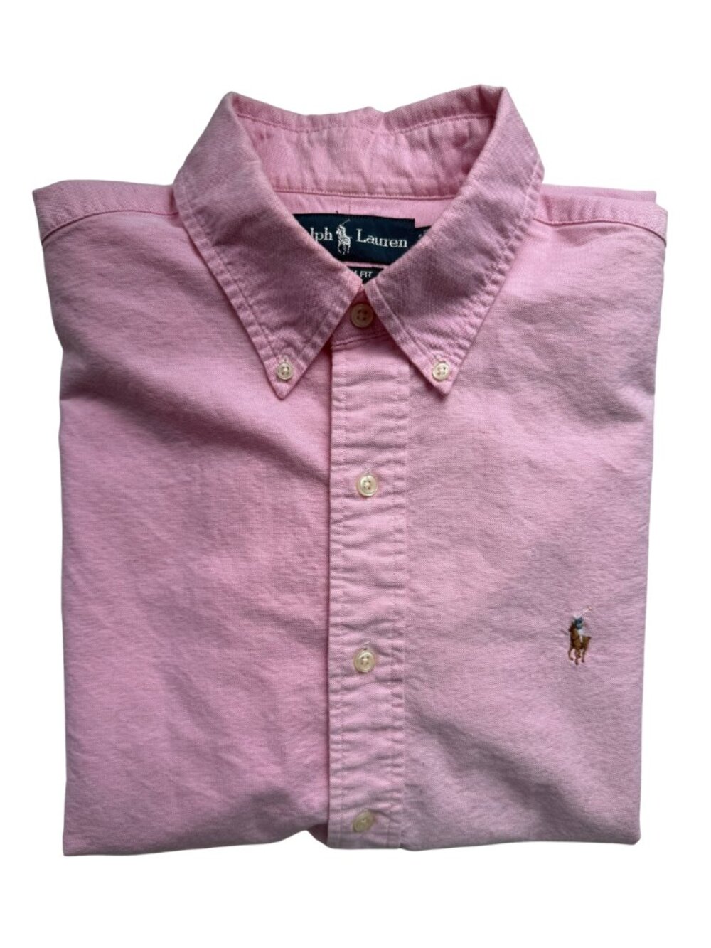Polo Ralph Lauren Men’s Custom Fit Oxford Shirt - Pink - Large